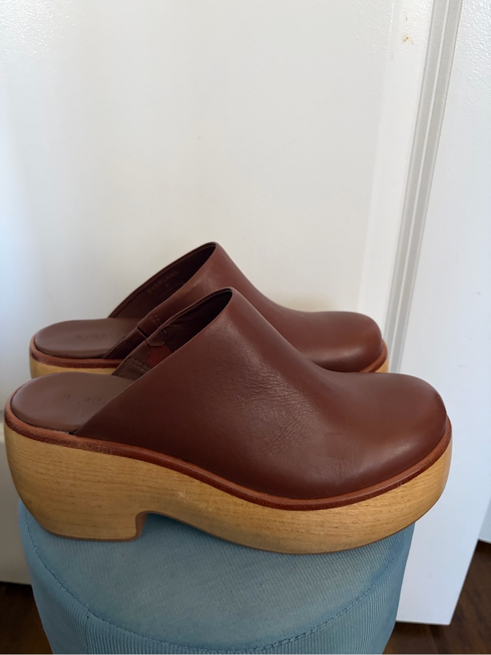 EVERLANE Leather THE WOODEN PUFFA CLOG - Size 8 - Picture 13 of 16
